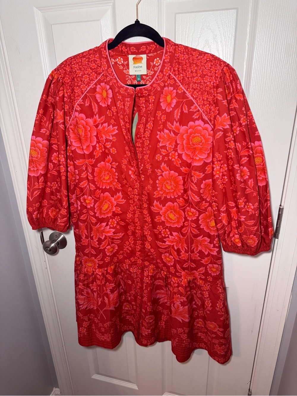 NWT FARM Rio Red Olivia Mini Dress - Picture 9 of 16